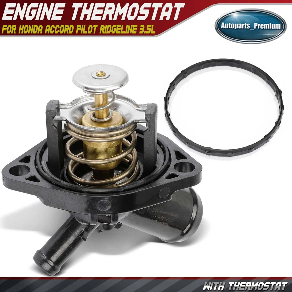 发动机冷却液恒温器外壳组件适用于本田雅阁 Pilot Ridgeline 3.5L — 第 1/4 张图片