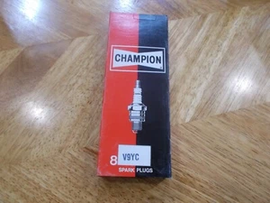 Vintage Champion Spark Plugs V9YC NOS Set of 8 - Picture 1 of 2