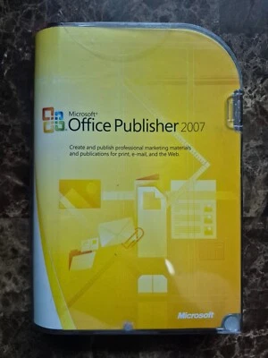 NEW SEALED Microsoft Publisher 2007 Full Version RETAIL - Image 1 of 4
