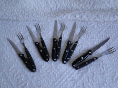 5 x Steakbesteck Rosenbaum Solingen Edelstahl - Bild 1 von 2