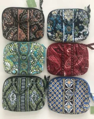 BOLSO DE COSMÉTICOS MONEDERO VERA BRADLEY - Diseños de tela vintage - NUEVO - NUEVO CON ETIQUETAS - MUY BUEN ESTADO - Surtido Foto 1 de 4