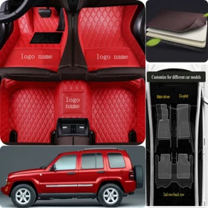Fit For Jeep Liberty Car Floor Mats Custom Auto Carpets Waterproof Front Rear - Picture 1 of 31