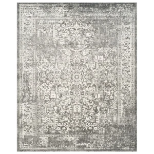 SAFAVIEH Transitional Distressed Medallion Area Rug Grey & Ivory Evoke - Picture 1 of 33