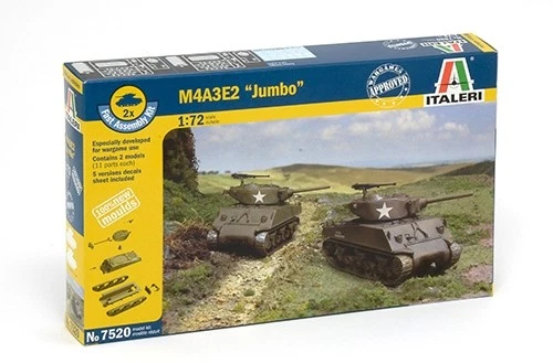 Italeri 7520 M4a3e2 "Jumbo" Fast Assembly Scala 1:72 - Immagine 1 di 2