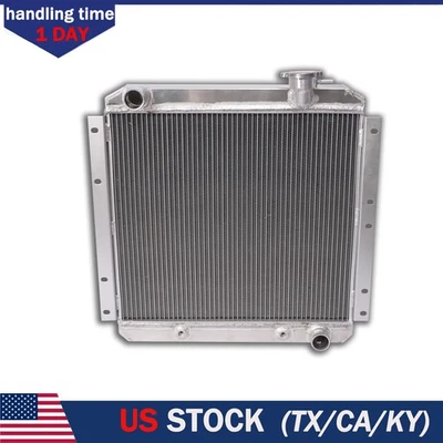 Fit 1958-1984 Toyota Land Cruiser FJ40 FJ45 Series L6 Aluminum Radiator 3Rows - Image 1 of 4