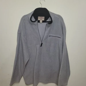 Wrangler Rugged Wear Men’s XXL Gray Fleece Pullover Quarter Zip Long Sleeve - Picture 1 of 8