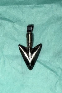 Vintage Southwestern Stamped 925 Sterling Silver Figure Arrowhead Spear Pendant - Picture 1 of 4