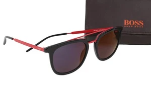 HUGO BOSS HG1031/S Men Sunglasses OS Red Frame Tinted Square Casual RRP€155 - Picture 1 of 8