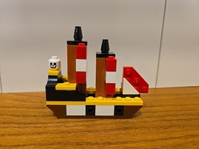 Mini Brick Built Model Of Lego Black Seas Barracuda 6285 - From Set 11021