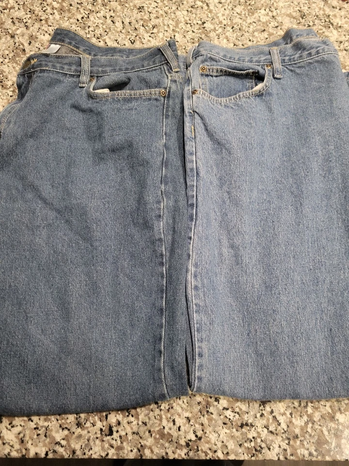 Open Trails Jeans Mens 40x30 Lot of 2 Blue Straight Leg Classic Denim - Image 1 of 4