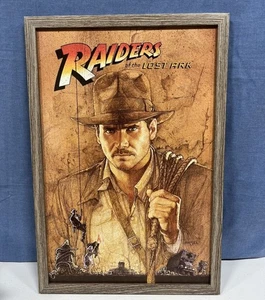 1981 Raiders Of The Lost Ark Artwork Framed 13x19 Bar/ Basement/ Movie Room NEW - Picture 1 of 7
