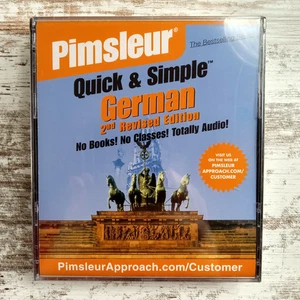 Pimsleur Quick & Simple German 2nd Revised Edition Audio CD Lessons Sealed 4 cds - Picture 1 of 2