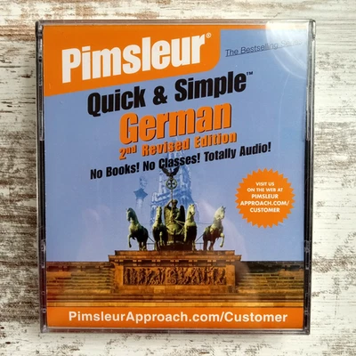 Pimsleur Quick & Simple German 2nd Revised Edition Audio CD Lessons Sealed 4 cds - Image 1 of 2