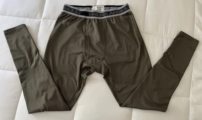 Under Armour Performance Ropa Verde Oliva Elastizado Logo Base Leggings Hombres L Foto 1 de 4
