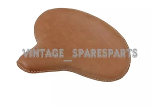 Genuine Leather Harley Wla Wlc Vl Ul El Wl Knucklehead Solo Seat Flathead Brown - Picture 1 of 13