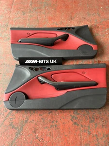 BMW M3 E46 Doorcards Coupe Pair Imola Red - Picture 1 of 4