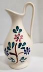 Purinton Slipware  Pitcher Country, Amish  Floral Flowers