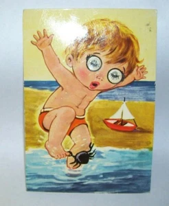 Antike Postkarte Google Eye Boy Nederland 1974 - Bild 1 von 1