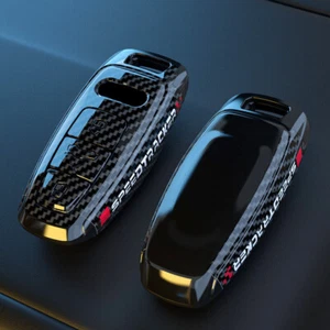 Carbon Schlüssel Hülle Schutzhülle Key Cover für Audi Q8 Q7 A6 A7 A8 C8 D5 2018 - Bild 1 von 6
