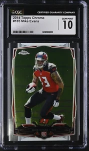 CGC 10 GEM MINT 2014 Topps Chrome - Mike Evans #185 - Picture 1 of 5