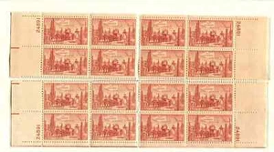 US SC# 1028 3c Gadsden Purchase Matched Plate Block Set MNH #24891 - Picture 1 of 1
