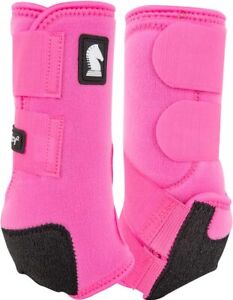 Classic Equine Legacy2 Horse Medicine SMB Sport Boots Hot Pink Front / Hind