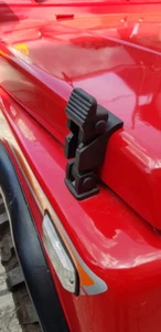 SUZUKI JIMNY SAMURAI SJ410 SJ413 FRONT HOOD LOCK AND HOOD LOCK HOOK 2 PIECES - Imagen 1 de 6