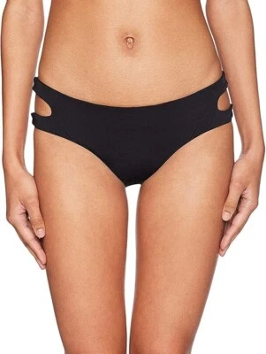 Bikini Lab X1628 Corte Hipster Bikini Traje de Baño Parte Inferior, Negro Sólido, Mediano Foto 1 de 3
