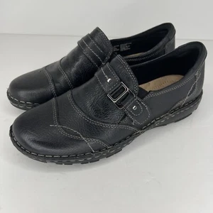 Magellan Damen-Slipper schwarz Leder Größe 9,5 bequem Freizeit Halbschuhe - Bild 1 von 9