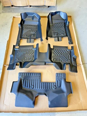 5D Floor Mats for Ford Everest 2022-On Next Gen Moulded All Weather Liner TPE - Image 1 of 4