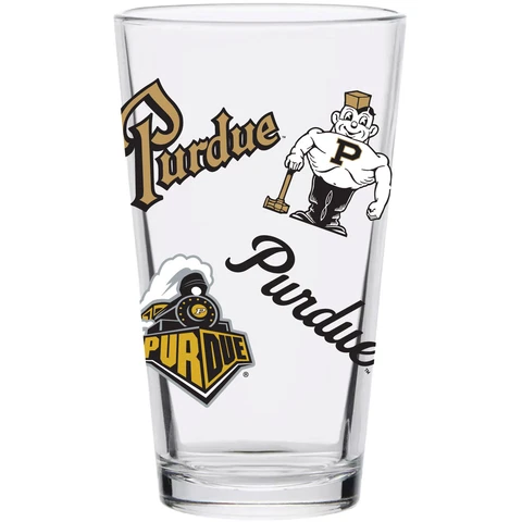 Purdue Boilermakers 16oz. Medley Vintage Pint Glass Cover