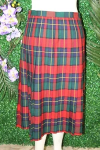 St Andrews Wollmühle Damen A Linie Rock Rot Vintage 16 - Bild 1 von 7