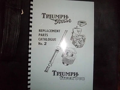 Triumph T15 T20S UNIT SINGLES Parts Manual Book 1954 ISSUE 2 (SECONDS) TCP02 - Image 1 of 2