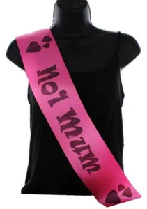 Lo último Faja Cinta Satinada Rosa Fiesta del Día de la Madre - No 1 Corazones Negros para Mamá - Imagen 1 de 1