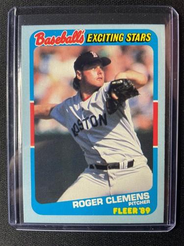 1989 Fleer Baseball's Exciting Stars Roger Clemens #6 of 44 Red Sox ...