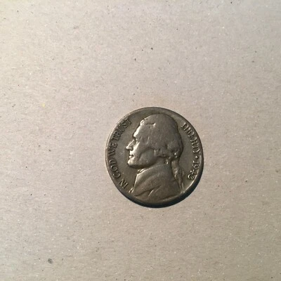 UNITED STATES  5 CENTS 1943 S  KM # 192a  FINE. - Image 1 of 2