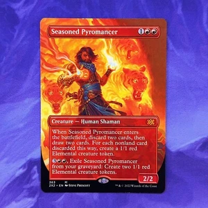 BORDERLESS Seasoned Pyromancer 2X2 363 Double Masters 2022 MTG Magic Karte Rot - Bild 1 von 2