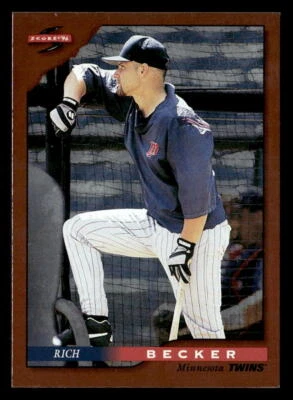 Rich Becker 1996 Score Dugout Collection  Card #2 Minnesota Twins - Image 1 of 2