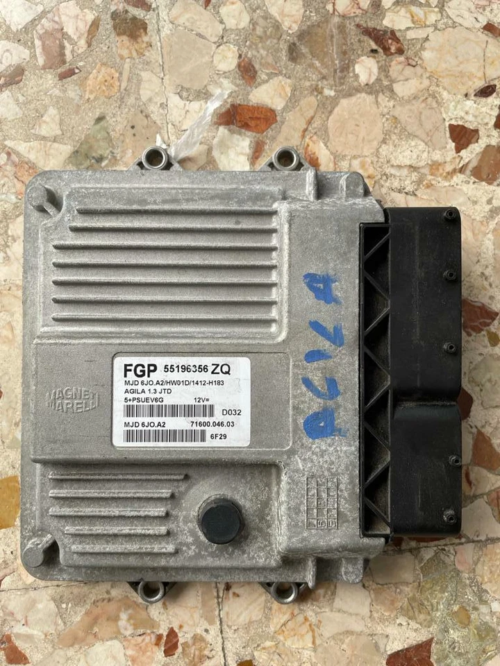 Centralina motore Opel Agila 55196356 Magneti Marelli 6JO.A2 HW01D (6) - Immagine 1 di 1