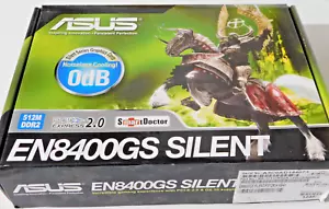 ASUS NVIDIA GeForce 8400 GS (EN8400GS SILENT/P/512M/A) 512MB DDR2 New OPEN BOX - Picture 1 of 5
