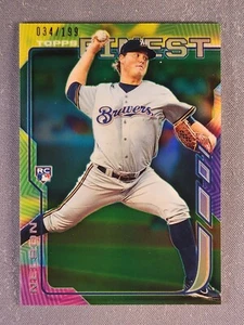 2014 Topps Finest #10 Jimmy Nelson Rookie RC Green Refractor /199 SP - Picture 1 of 2