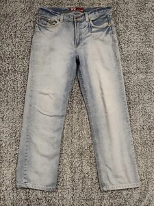 X2 Quality Denim Men's Regular Loose Fit Faded Blue Jeans 34X32 Baggy Pants - Picture 1 of 8