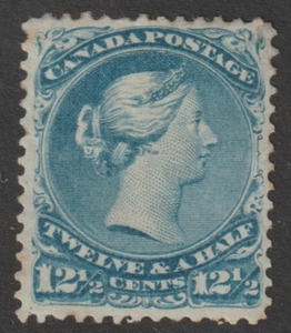 Canada Large Queen Victoria Scott 28 VF Mint part OG - Picture 1 of 2