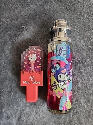 Two Item Duo! Sanrio HK And Purple Kitty. Lippie And Perfume Bundle! - Image 1 of 3
