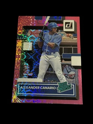 2022 Donruss - Alexander Canario #RP-12 Pink Fireworks - Image 1 of 2