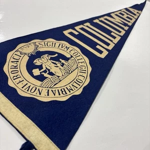 Banderín de colección de la Universidad de Columbia de Nueva York de la década de 1930 tamaño completo - Imagen 1 de 6