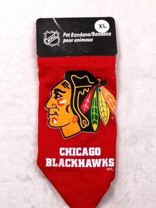 Bandana Chicago Blackhawks Nhl Pet Taglia Large XL Collare Attraverso Alta Qualità - Foto 1 di 7