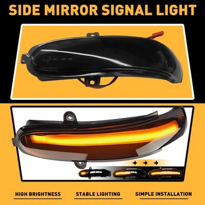 Luz de señal de giro de espejo lateral dinámico derecha derecha para Mercedes Benz C W203 2000-2007 Foto 1 de 4
