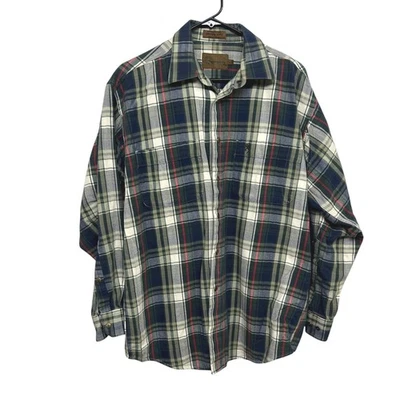 Browning клетку фланелевая рубашка L хлопок вышитый логотип на открытом воздухе Heritage Core - Изображение 1 из 4