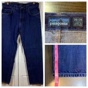 Patagonia Herren 35x32 Blau Bio Baumwolle Denim Jeans Regular Outdoorsy Caincore - Bild 1 von 12